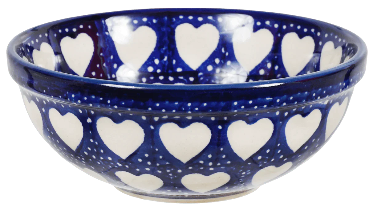 Bowl, Round, 6" in "Sea of Hearts" by Manufaktura | M089T-SEA