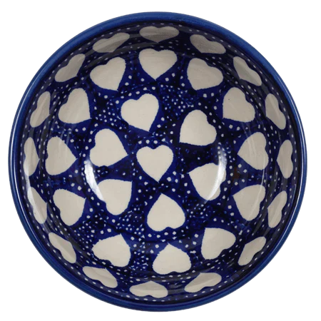 Bowl, Round, 6" in "Sea of Hearts" by Manufaktura | M089T-SEA
