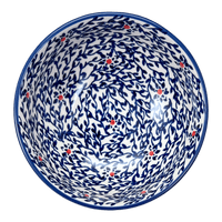 A picture of a Polish Pottery 6" Bowl (Blue Canopy) | M089U-IS04 as shown at PolishPotteryOutlet.com/products/6-bowl-blue-canopy-m089u-is04
