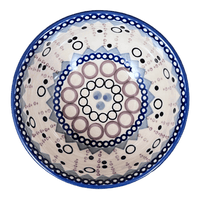 A picture of a Polish Pottery 6" Bowl (Bubble Blast) | M089U-IZ23 as shown at PolishPotteryOutlet.com/products/6-bowl-bubble-blast-m089u-iz23