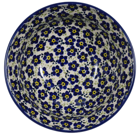 Bowl, Round, 6" in "Floral Revival Blue" by Manufaktura | M089U-MKOB