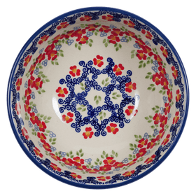 Polish Pottery 6" Bowl (Ring Around the Rosie) | M089U-P321 Additional Image at PolishPotteryOutlet.com