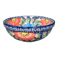 A picture of a Polish Pottery 6" Bowl (Fiesta) | M089U-U1 as shown at PolishPotteryOutlet.com/products/6-bowls-fiesta