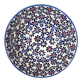 Polish Pottery 6.75" Bowl (Field of Daisies) | M090S-S001 Additional Image at PolishPotteryOutlet.com