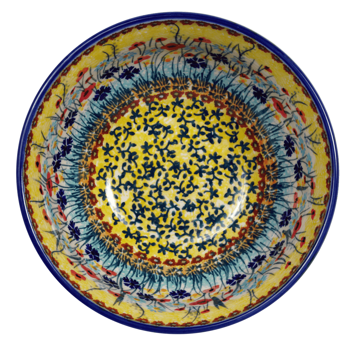 Bowl, Round, 6.75" in "Sunlit Wildflowers" by Manufaktura | M090S-WK77