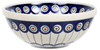 Polish Pottery 6.75" Bowl (Peacock in Line) | M090T-54A at PolishPotteryOutlet.com