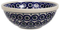 A picture of a Polish Pottery 6.75" Bowl (Eyes Wide Open) | M090T-58 as shown at PolishPotteryOutlet.com/products/675-bowls-eyes-wide-open