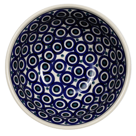 Polish Pottery 6.75" Bowl (Eyes Wide Open) | M090T-58 Additional Image at PolishPotteryOutlet.com