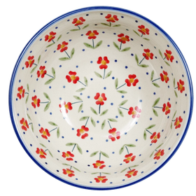 Polish Pottery 6.75" Bowl (Simply Beautiful) | M090T-AC61 Additional Image at PolishPotteryOutlet.com