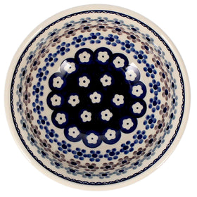 Polish Pottery 6.75" Bowl (Floral Chain) | M090T-EO37 Additional Image at PolishPotteryOutlet.com