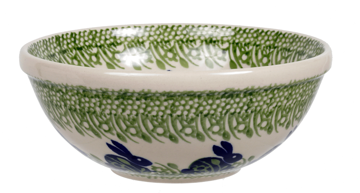 Bowl, Round, 6.75" in "Bunny Love" by Manufaktura | M090T-P324