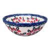 Polish Pottery 6.75" Bowl (Fresh Strawberries) | M090U-AS70 at PolishPotteryOutlet.com