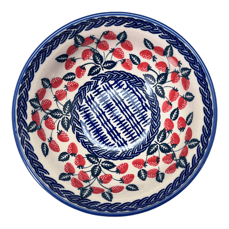Bowl, Round, 6.75" in "Fresh Strawberries" by Manufaktura | M090U-AS70