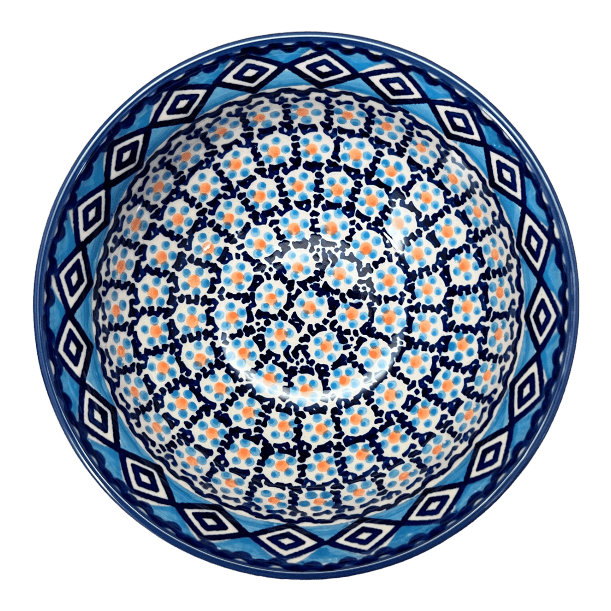 Bowl, Round, 6.75" in "Blue Diamond" by Manufaktura | M090U-DHR