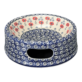 Polish Pottery Large Dog Bowl (Summer Blossoms) | M110T-P232 Additional Image at PolishPotteryOutlet.com