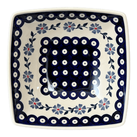 Polish Pottery Medium Nut Dish (Periwinkle Chain) | M113T-P213 Additional Image at PolishPotteryOutlet.com