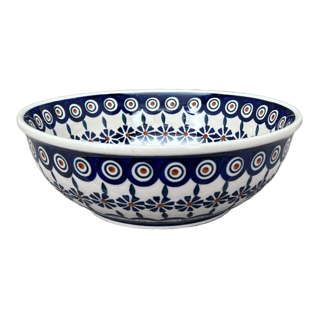 Bowl, Round, 8.5" in "Floral Peacock" by Manufaktura | M135T-54KK