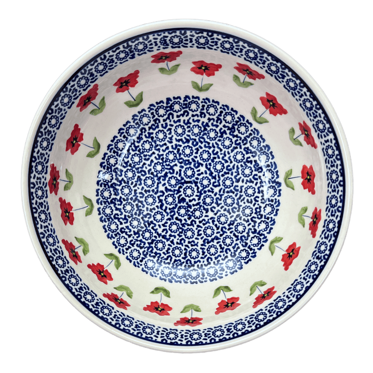 Bowl, Round, 8.5" in "Poppy Garden" by Manufaktura | M135T-EJ01