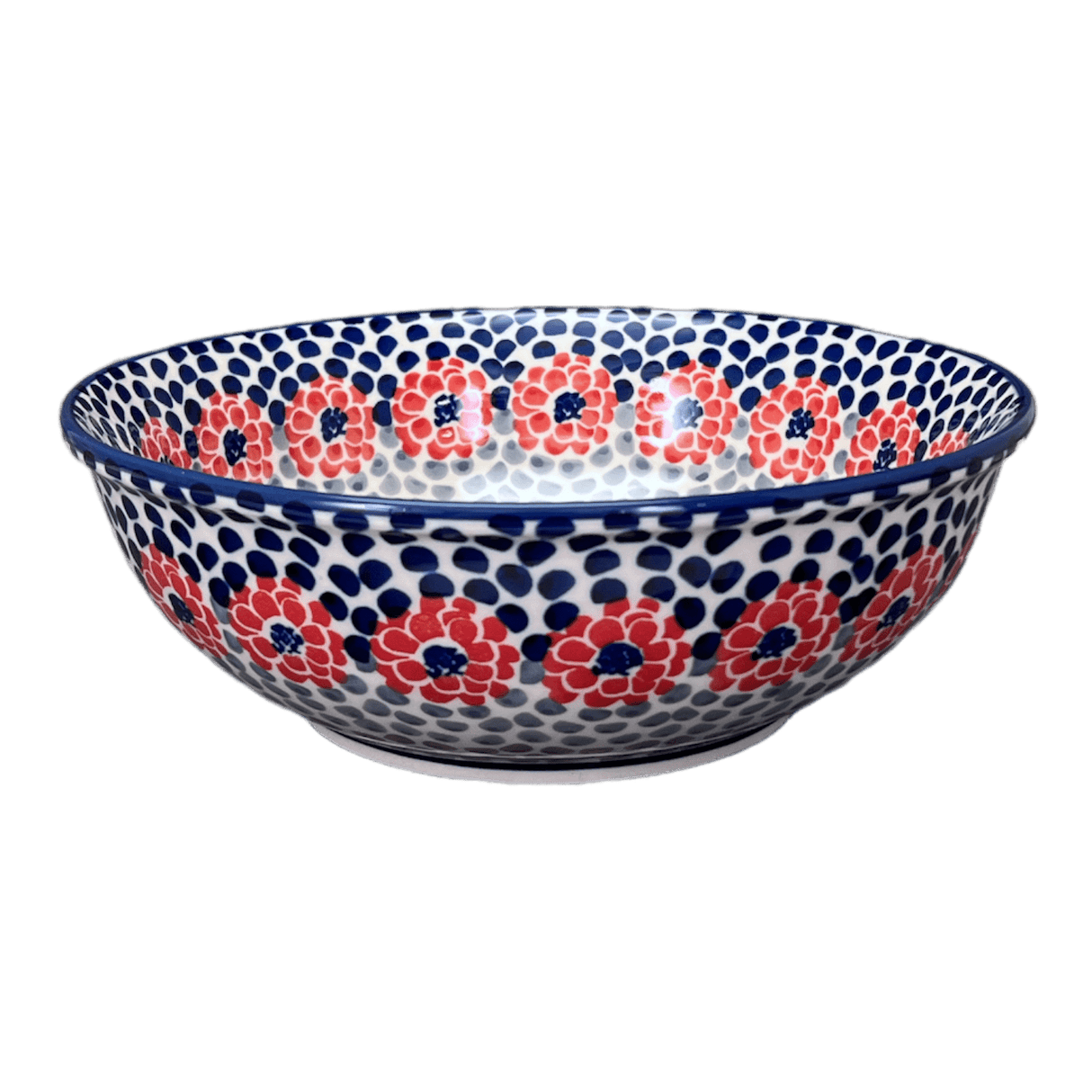 Bowl, Round, 8.5" in "Falling Petals" by Manufaktura | M135U-AS72