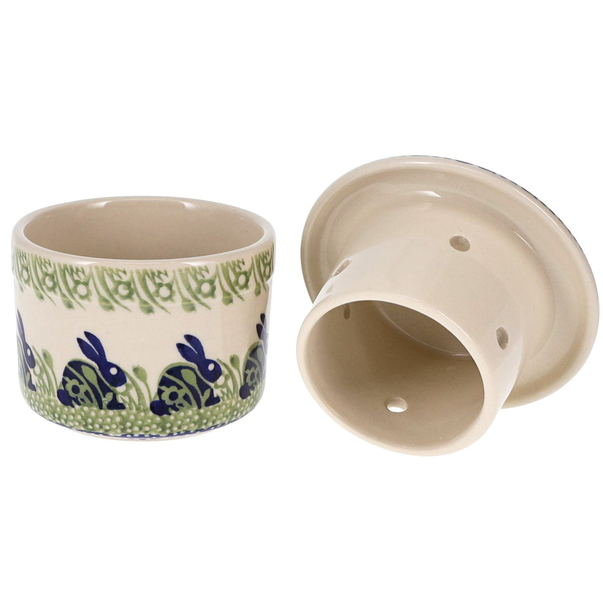 Butter Crock, 4.5" in "Bunny Love" by Manufaktura | M136T-P324