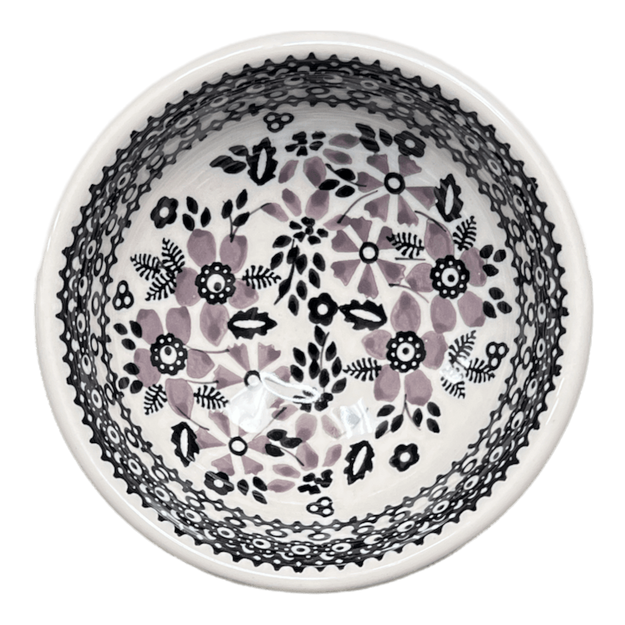 Bowl, Round, Dipping, 4.25" in "Duet in Black & Grey" by Manufaktura | M153S-DPSC