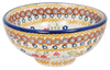 Polish Pottery Dipping Bowl (Ruby Duet) | M153S-DPLC at PolishPotteryOutlet.com