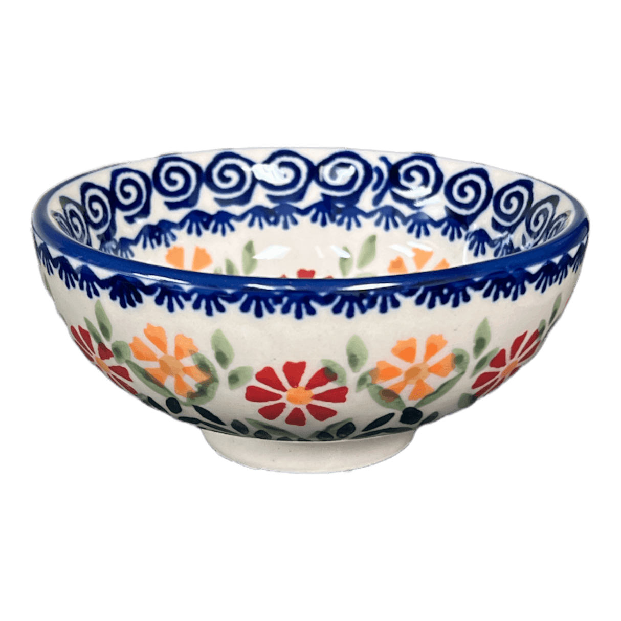 Bowl, Round, Dipping, 4.25" in "Flower Power" by Manufaktura | M153T-JS14