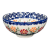 Polish Pottery Dipping Bowl (Flower Power) | M153T-JS14 at PolishPotteryOutlet.com