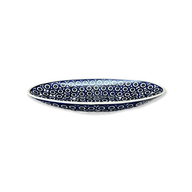 Polish Pottery Small Oblong Serving Bowl (Eyes Wide Open) | M167T-58 Additional Image at PolishPotteryOutlet.com