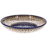 Polish Pottery 11.75" Shallow Salad Bowl (Wildflower Delight) | M173S-P273 at PolishPotteryOutlet.com