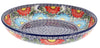 Polish Pottery 11.75" Shallow Salad Bowl (Fiesta) | M173U-U1 at PolishPotteryOutlet.com