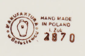 Polish Pottery Gravy Ladle (Metro) | L015T-WCZM Additional Image at PolishPotteryOutlet.com
