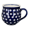 Polish Pottery 16 oz. Large Belly Mug (Dot to Dot) | NDA10-22 at PolishPotteryOutlet.com