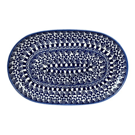 Plate, Oval, Shallow, 7" x 11" in "Tulip Path" by Andy | NDA245-25
