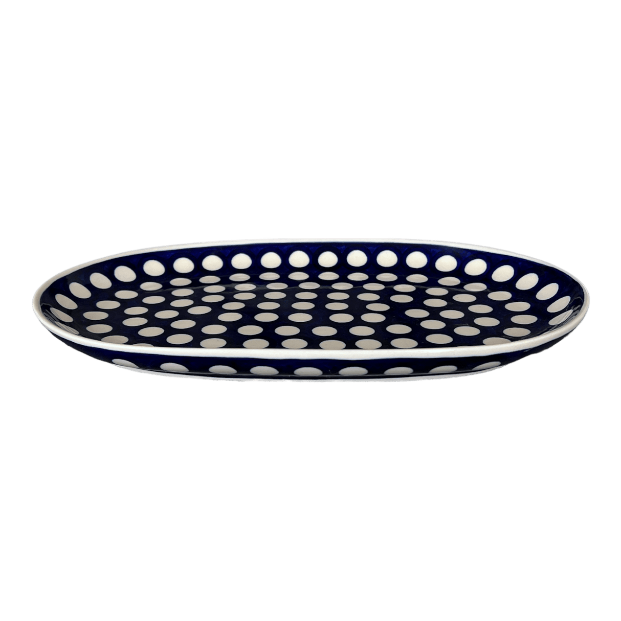 Plate, Oval, Shallow, 7" x 11" in "Hello Dotty" by Andy | NDA245-A64