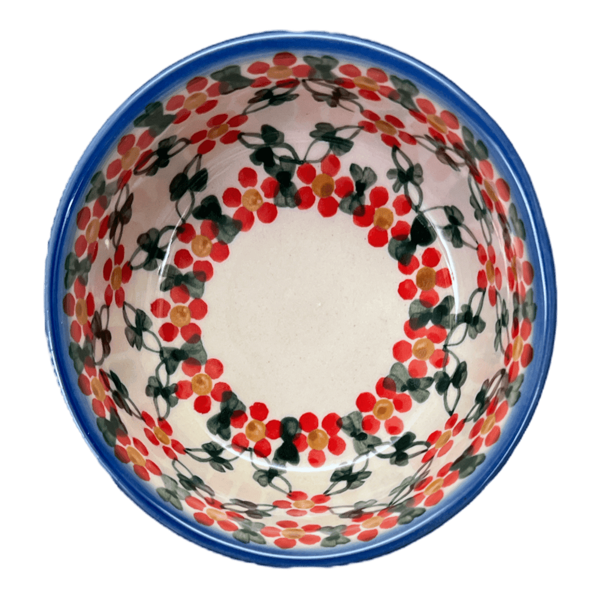 Bowl, Round, 4.25" in "Red Lattice" by Andy | NDA84-20