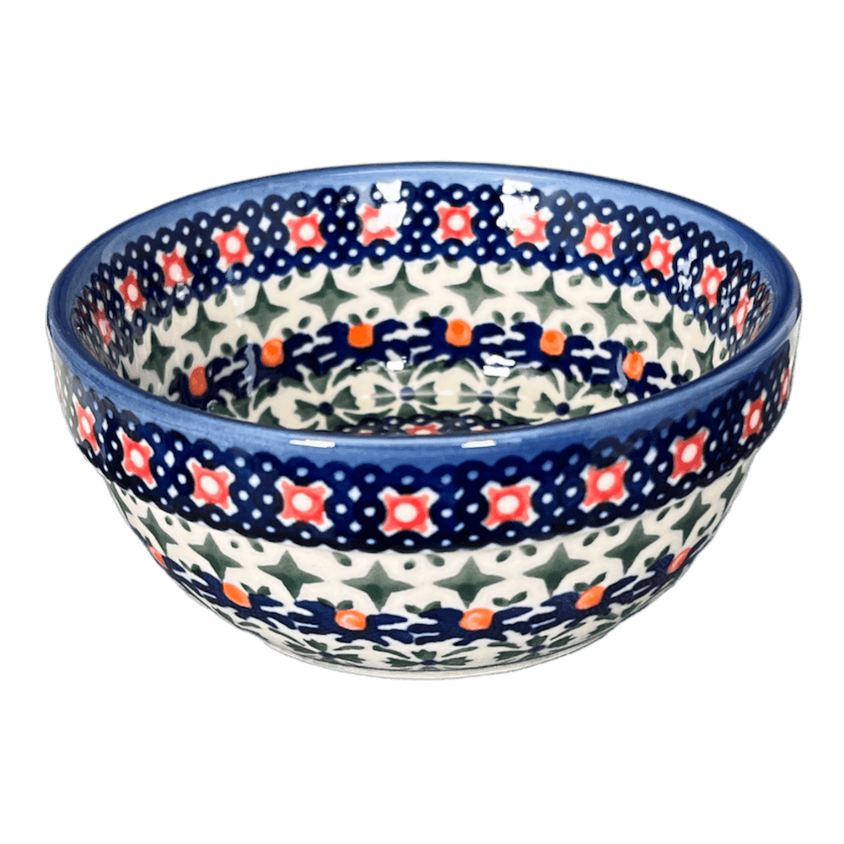 Bowl, Round, 4.25" in "Bowties & Blossoms" by Andy | NDA84-21