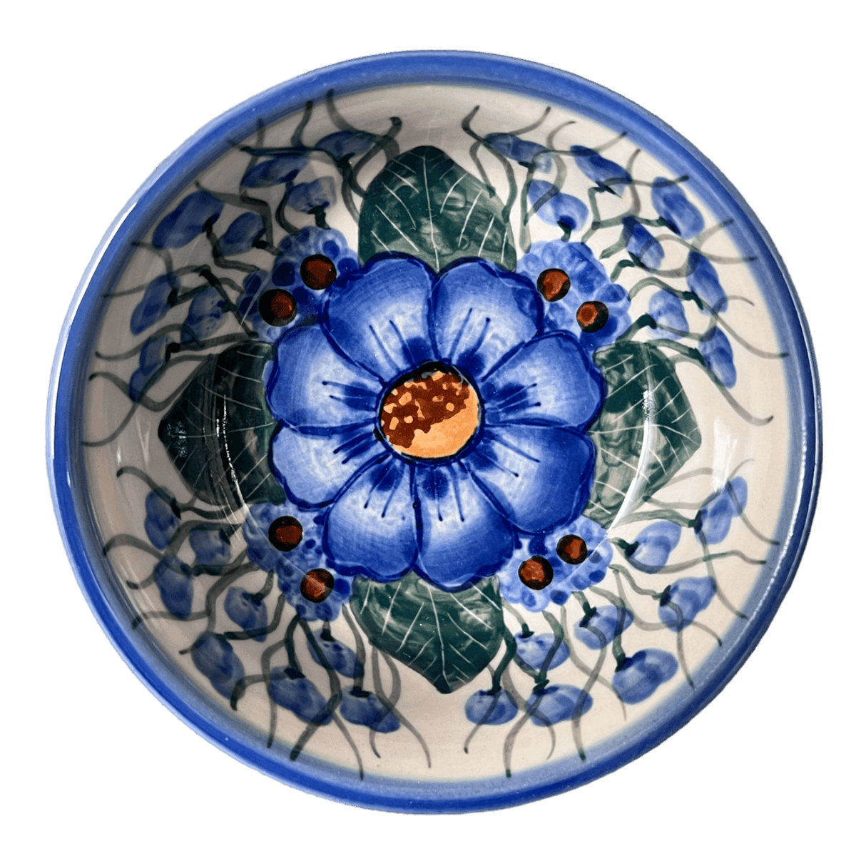 Bowl, Round, 4.25" in "Bountiful Blue" by Andy | NDA84-36