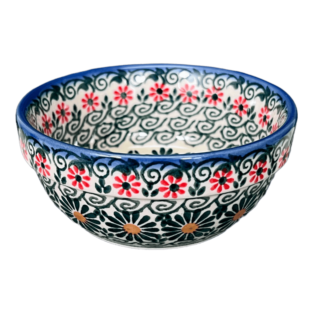 Bowl, Round, 4.25" in "Garden Breeze" by Andy | NDA84-A48