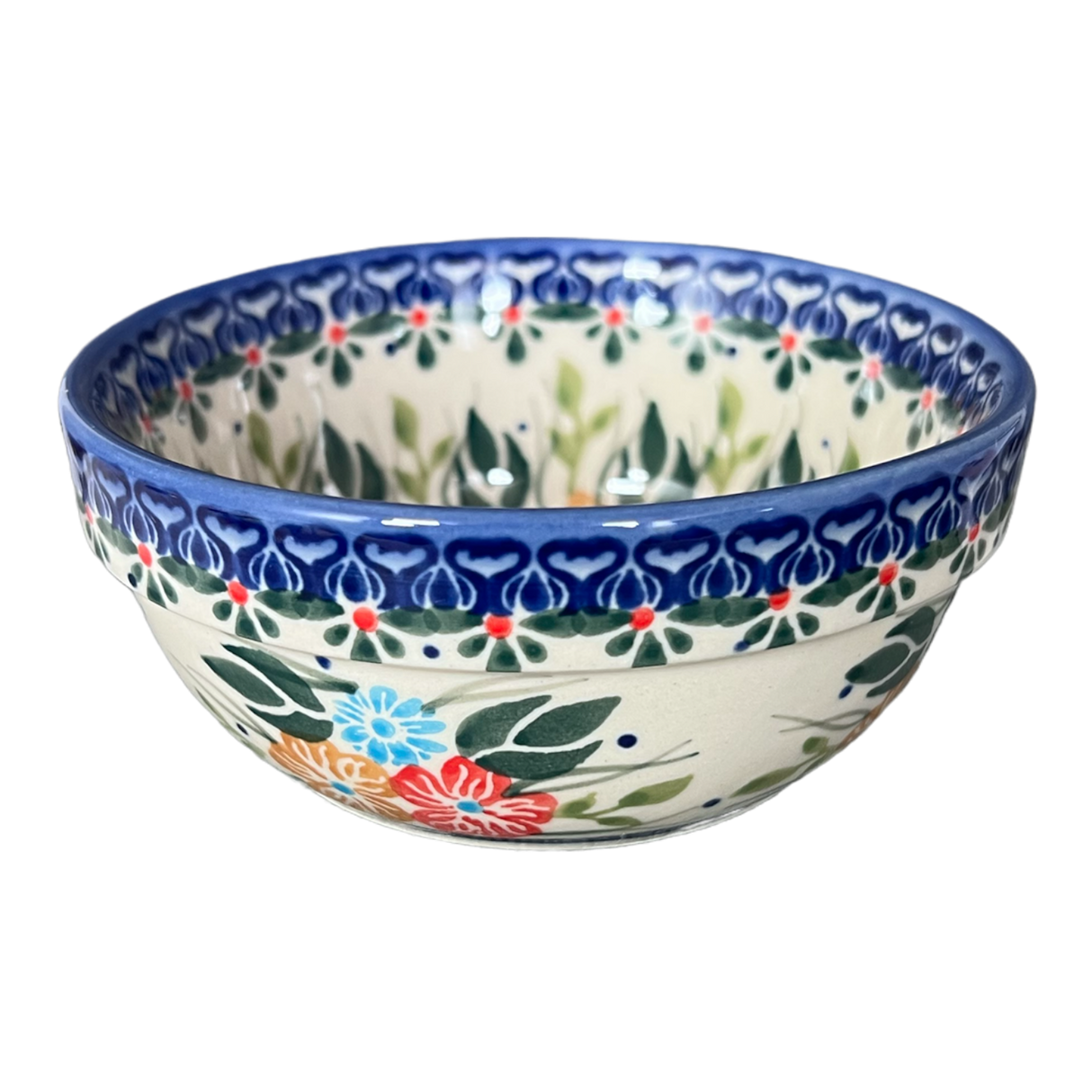 Bowl, Round, 4.25" in "Blue Poppy" by Andy | NDA84-A61