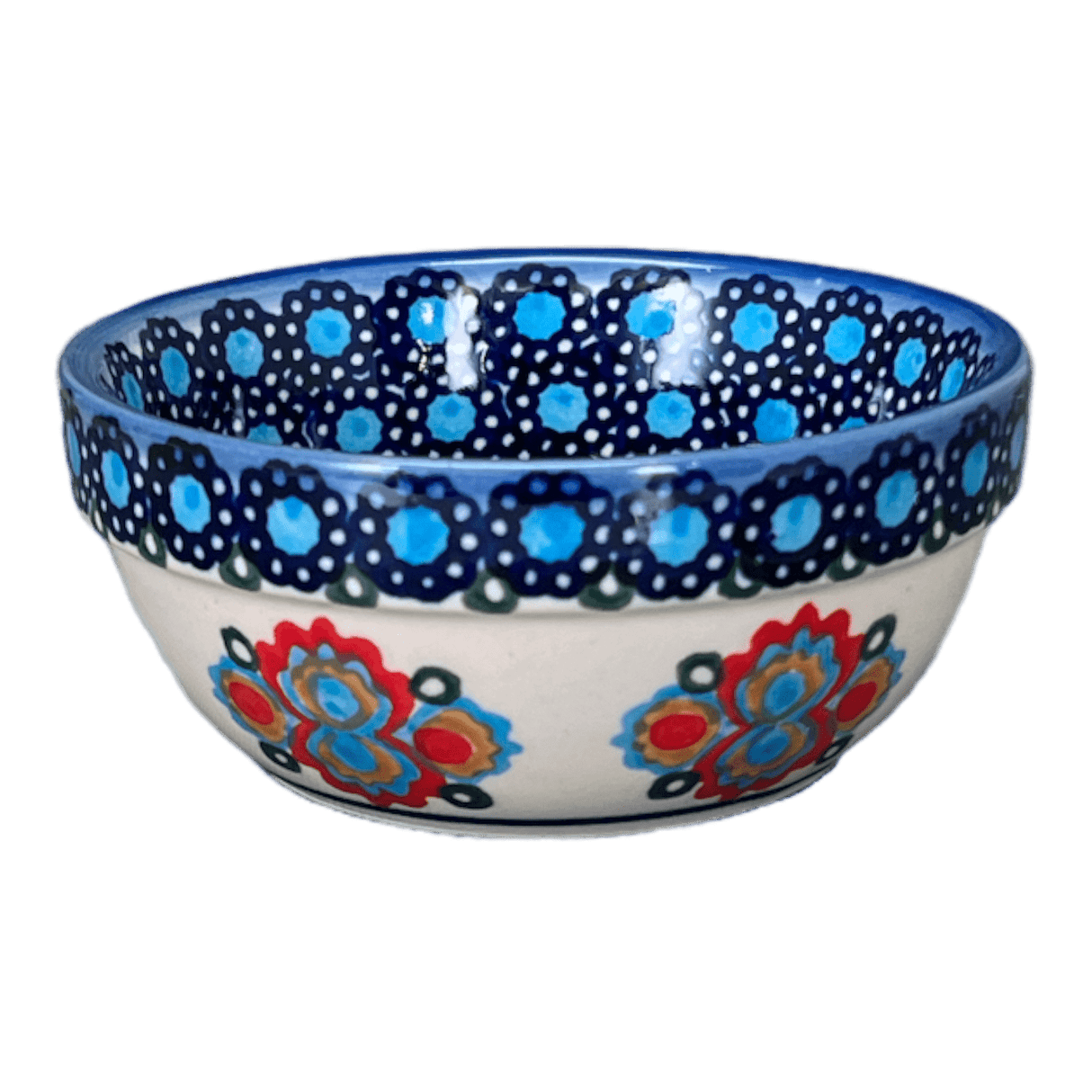 Bowl, Round, 4.25" in "Polish Bouquet" by Andy | NDA84-82