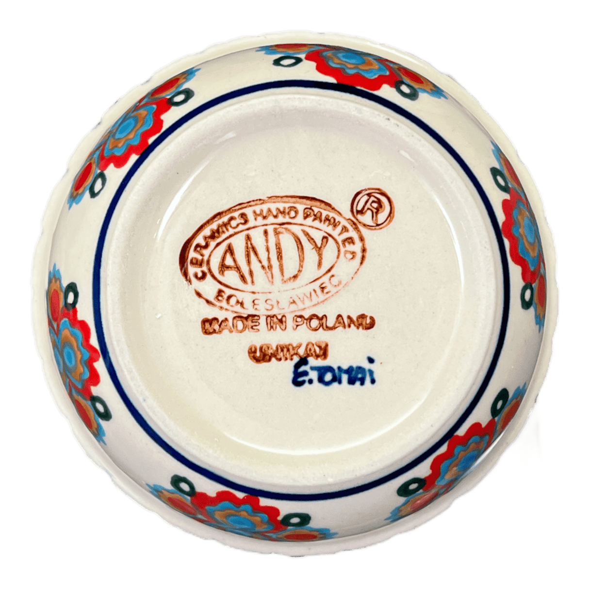 Bowl, Round, 4.25" in "Polish Bouquet" by Andy | NDA84-82