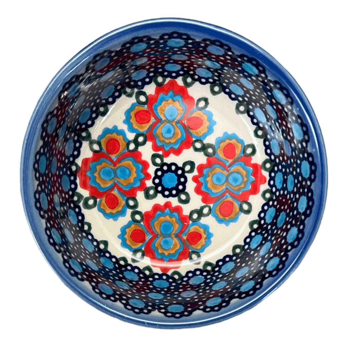 Bowl, Round, 4.25" in "Polish Bouquet" by Andy | NDA84-82