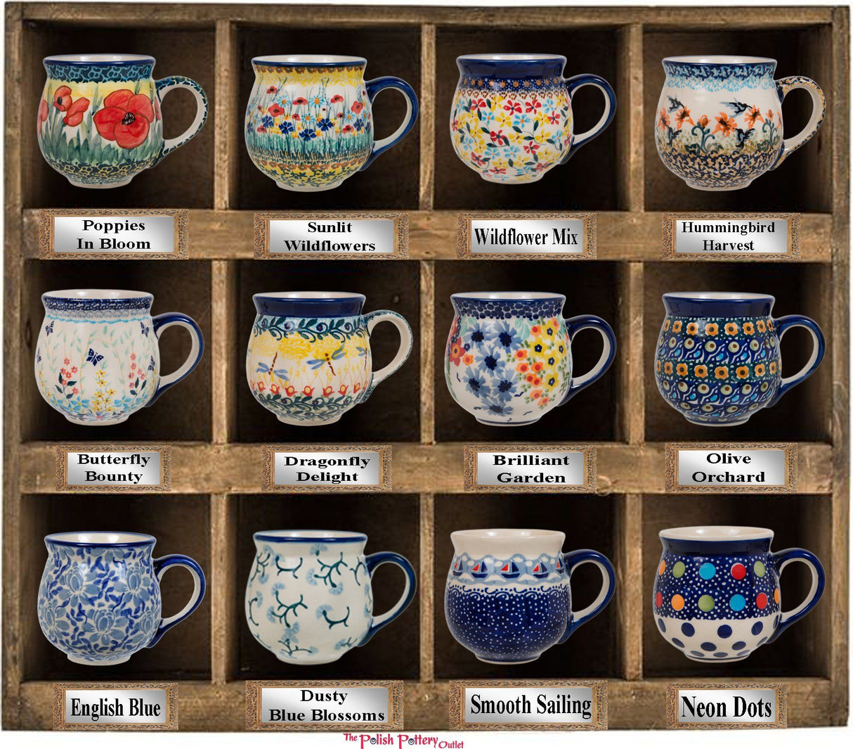 Mug, Belly Mug, 16 oz Large in "Dragonfly Delight" by Manufaktura | K068S-JZ36