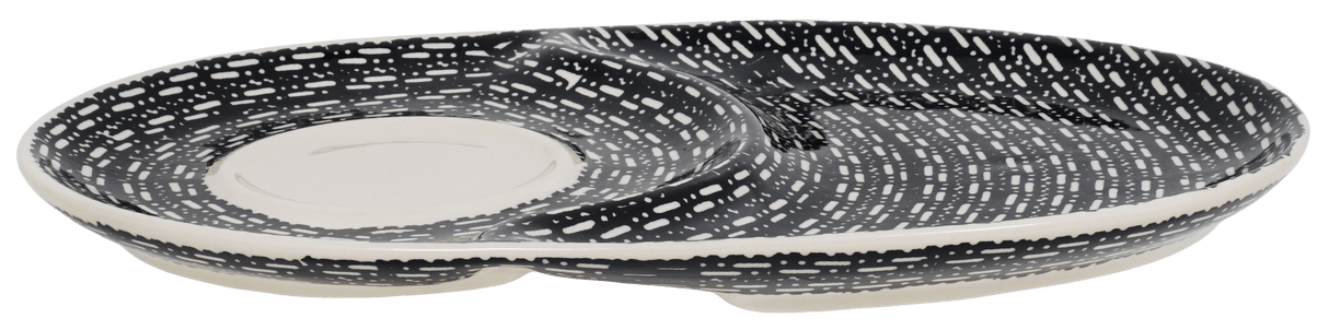 Plate, Oval, Soup & Sandwich, 11.75" x 7.25" in "Metro" by Manufaktura | P006T-WCZM