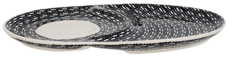 Plate, Oval, Soup & Sandwich, 11.75" x 7.25" in "Metro" by Manufaktura | P006T-WCZM