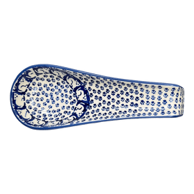 Polish Pottery Large Spoon Rest (Kitty Cat Path) | P007T-KOT6 Additional Image at PolishPotteryOutlet.com