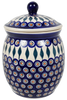 Polish Pottery 4 Liter Canister (Peacock) | P081T-54 at PolishPotteryOutlet.com