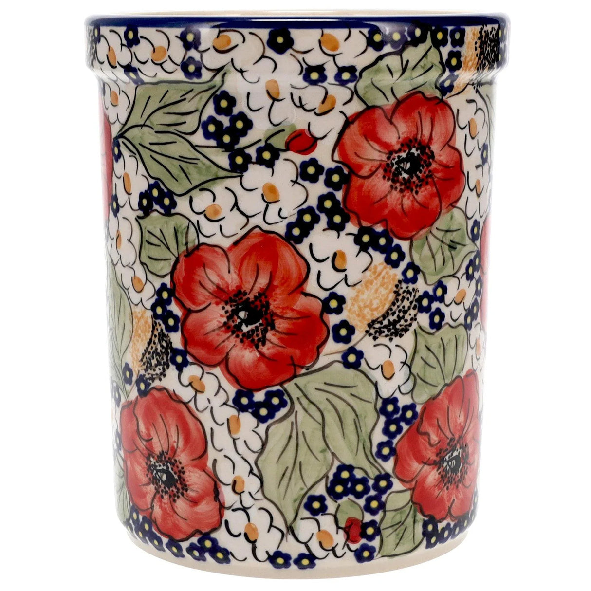 Utensil Holder, 7" in "Poppies & Posies" by Manufaktura | P082S-IM02
