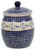 Polish Pottery 3 Liter Canister (Lily of the Valley) | P083T-ASD at PolishPotteryOutlet.com